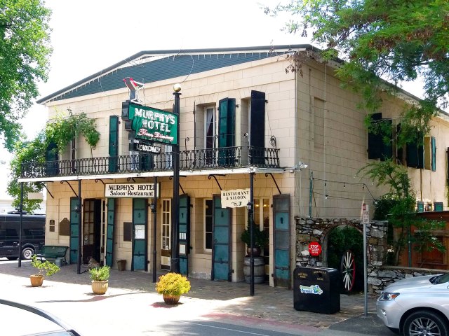 Exterior of historic Murphys Hotel in Murphys, California