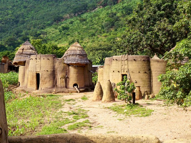 Traditional homes in Togo