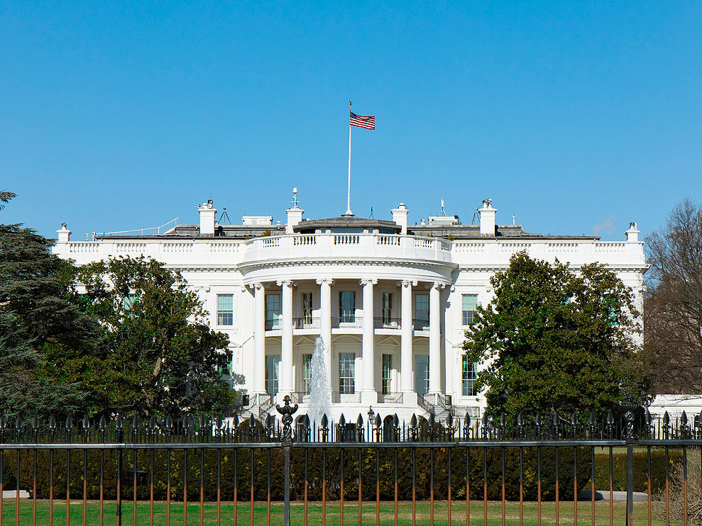 View of the White House in Washington, D.C.