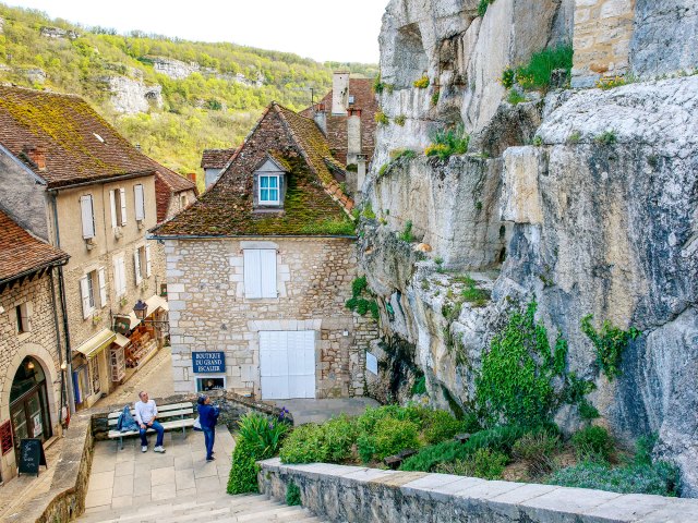 Cliffside village of Rocamadour, France