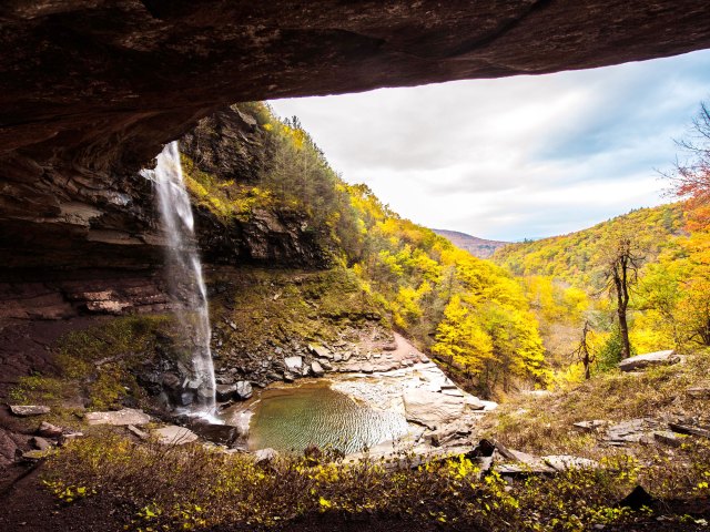 Waterfall in the Catskills Mountains of New York