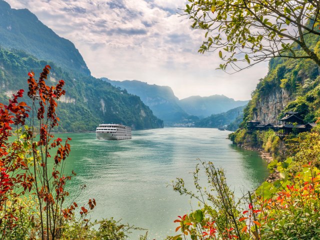 Ship on the Yangtze River in China