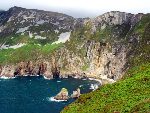 View from Slieve League over Irish coastline