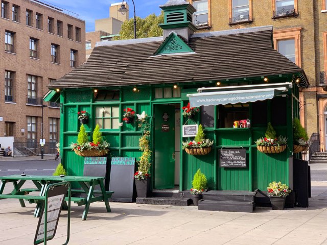 Exterior of the Cabmen's Shelter in Russell Square, London