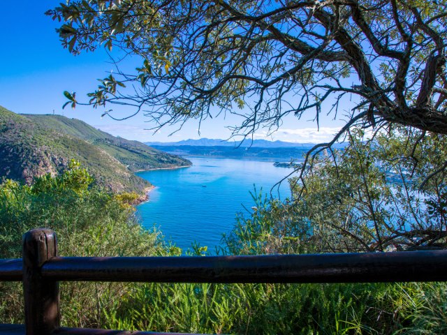 Overlook of the Garden Route coastal trail in South Africa