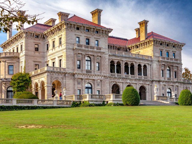 Exterior of the Breakers in Newport, Rhode Island