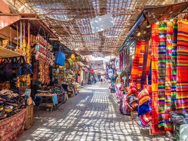 Shops of the Kemeralti Bazaar in İzmir, Turkey