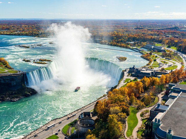 Aerial view of Niagara Falls