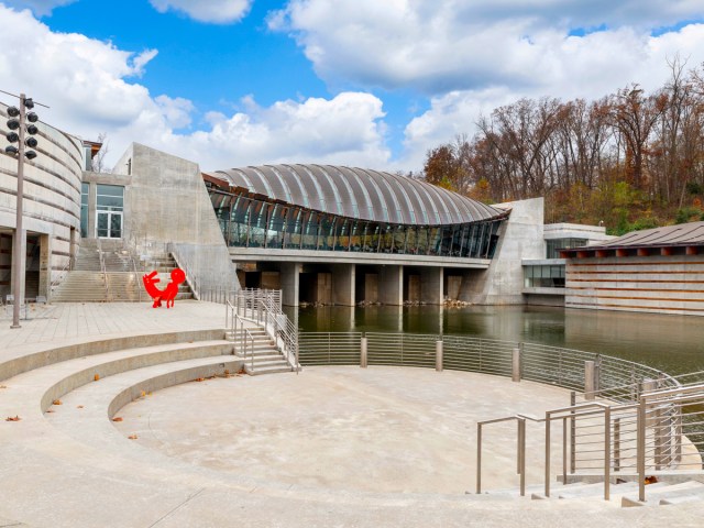 Exterior of the Crystal Bridges Museum of Art in Arkansas