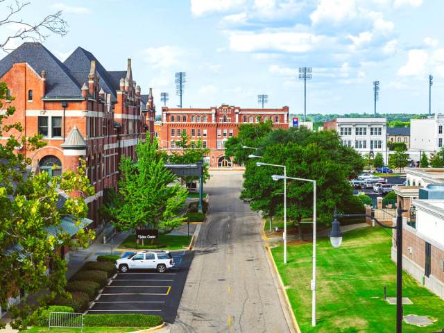 Aerial view of downtown Montgomery, Alabama