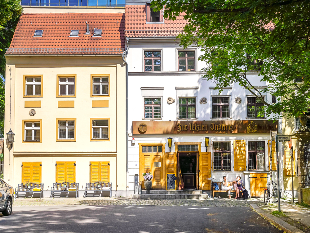 Exterior of Zur Letzten Instanz restaurant in Berlin, Germany
