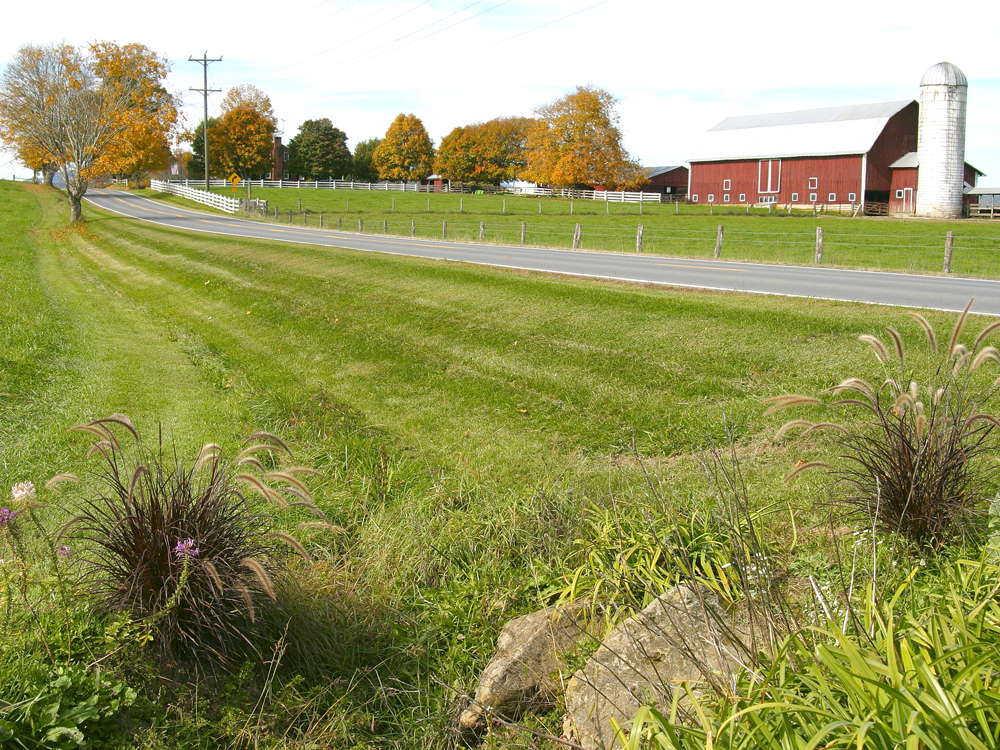 Farmland beside U.S. Route 60 in West Virginia