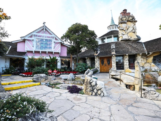 Courtyard at the Madonna Inn in San Luis Obispo, California