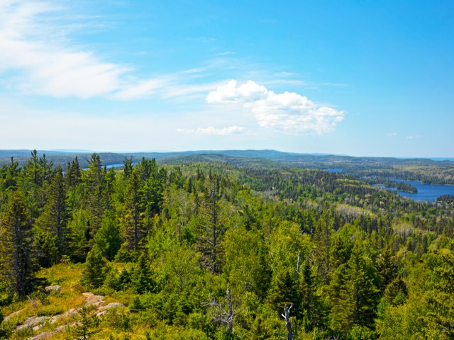 Aerial view of Isle Royale National Park, Michigan