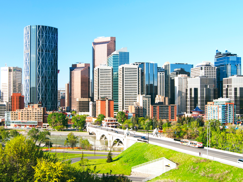 Skyline of Calgary, Alberta, Canada