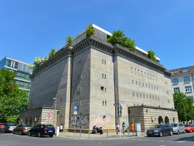 Exterior of Sammlung Boros on street corner in Berlin, Germany