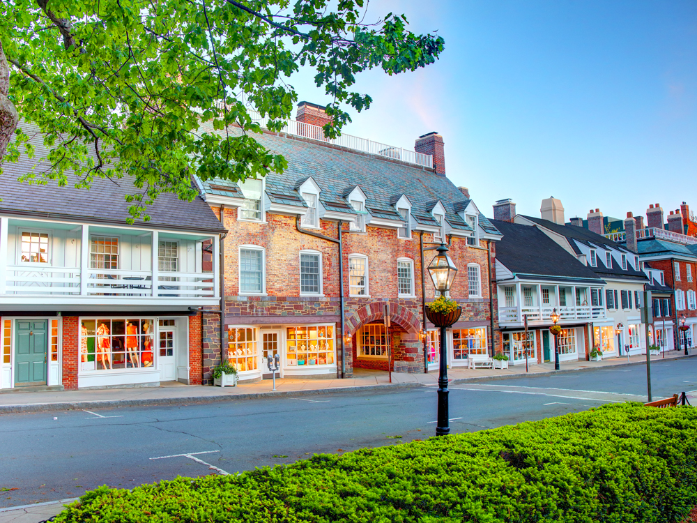 Colonial buildings in Princeton, New Jersey