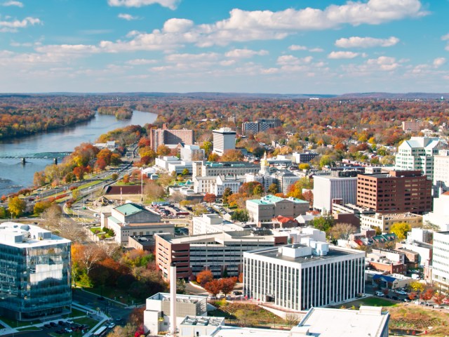 Aerial view of downtown Trenton, New Jersey