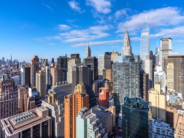 Densely packed skyline of Manhattan, New York City