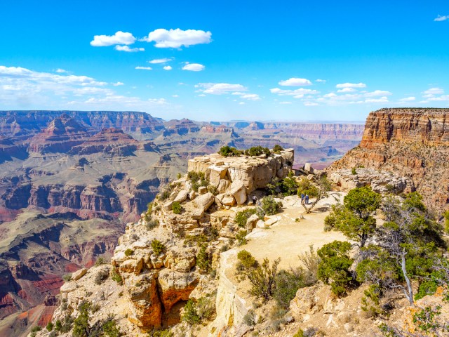 Lookout point over the Grand Canyon in Arizona