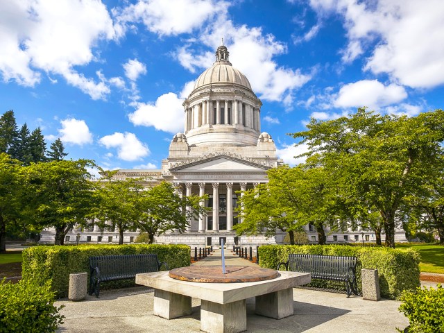 Washington state capital in Olympia