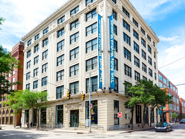 Exterior of the Andy Warhol Museum in Pittsburgh, Pennsylvania