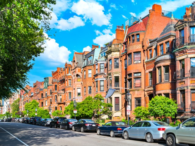 Row homes in Boston, Massachusetts