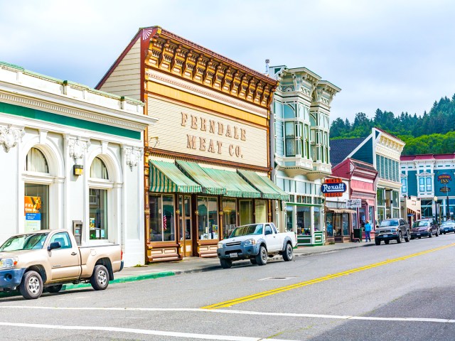 Businesses in downtown Fernadle, California