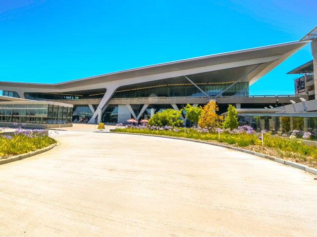 Exterior of terminal building at Cape Town International Airport in South Africa