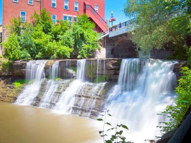 Waterfall in Chagrin Falls, Ohio