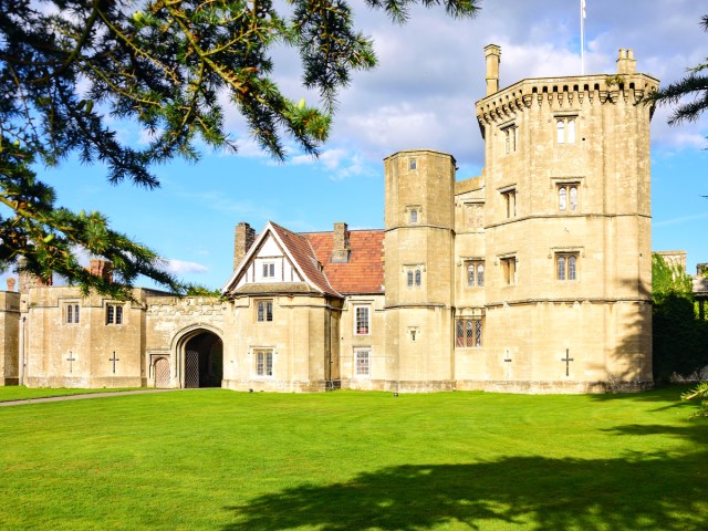 Image of Thornbury Castle and grounds in England