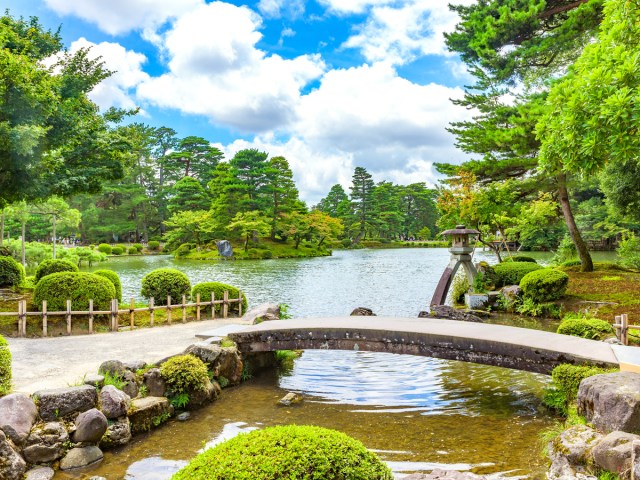 Kenroku-en Gardens in Kanazawa, Japan