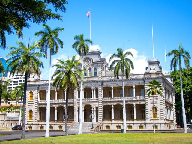 Iolani Palace in Honolulu, Hawaii