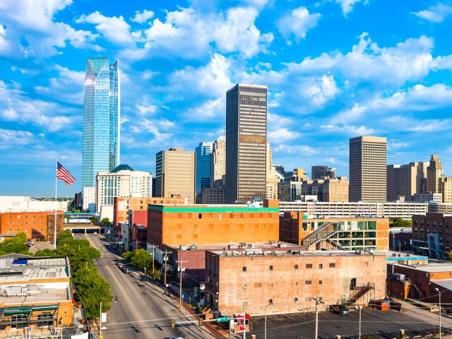 Cityscape of downtown Oklahoma City