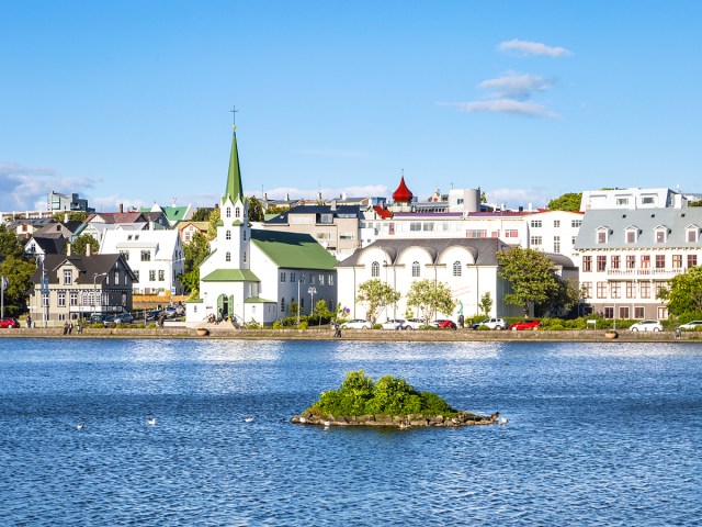 Waterfront buildings in Reykjavik, Iceland