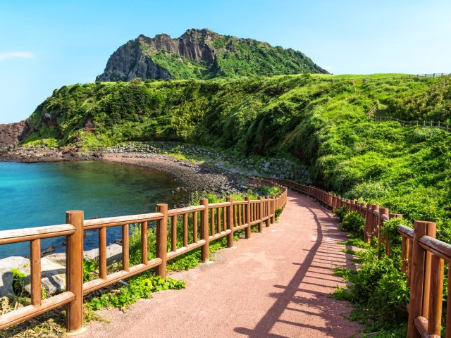 Coastal pathway in Jeju Island, South Korea