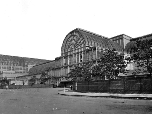 Archival image of the Crystal Palace building in London, England