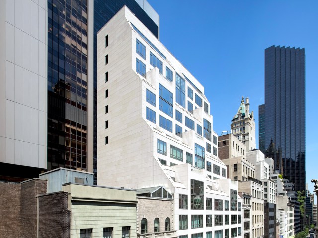 Exterior view of the Centurion condo building in New York City