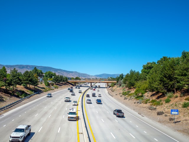 Motorists on Interstate 80 in Nevada