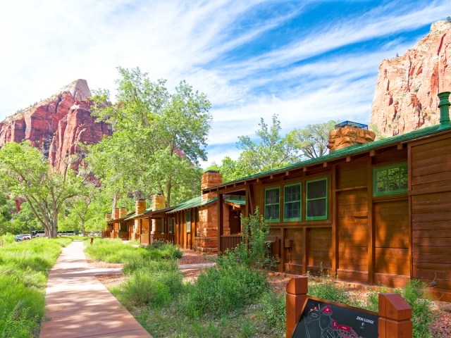 Zion Lodge at Zion National Park in Utah