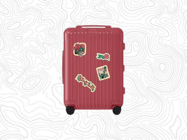 Stickers on Rimowa luggage