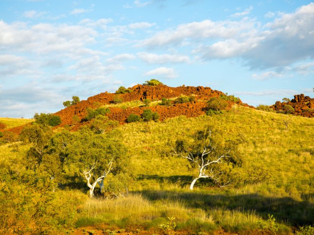 Landscape of Murujuga National Park in Australia