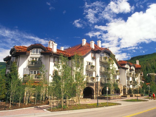 Bavarian-inspired exterior of the Sonnenalp in Vail
