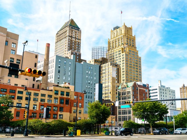 Buildings in downtown Newark, New Jersey