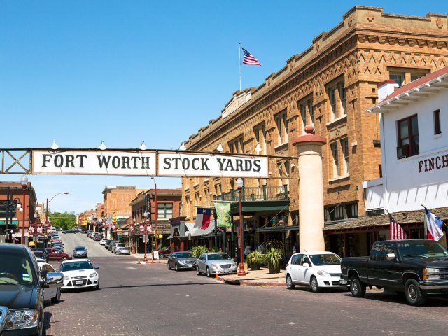 Sign for Fort Worth Stock Yards