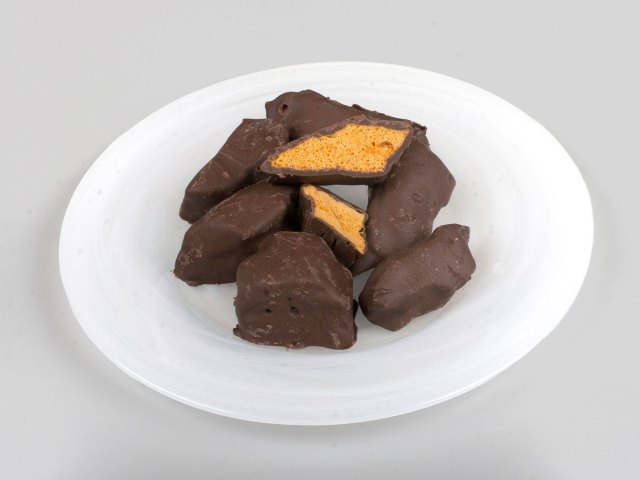 Bowl of sponge candy, specialty of Buffalo, New York