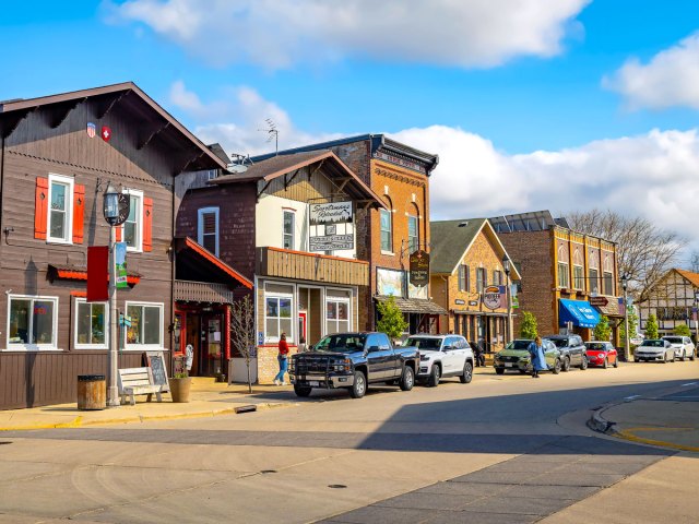 Shops in New Glarus, Wisconsin