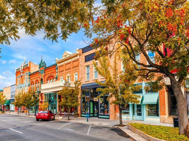 Shops in downtown Provo, Utah