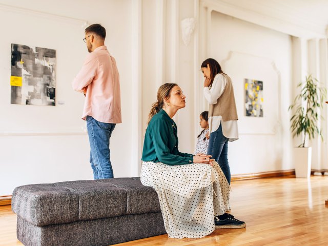 Museum goers viewing exhibit