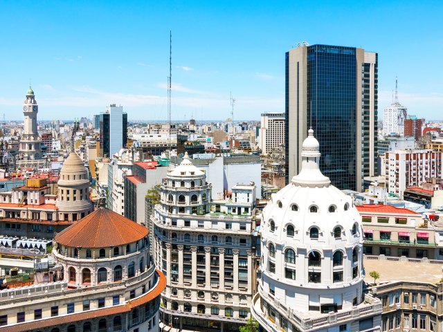 Aerial view of Buenos Aires, Argentina